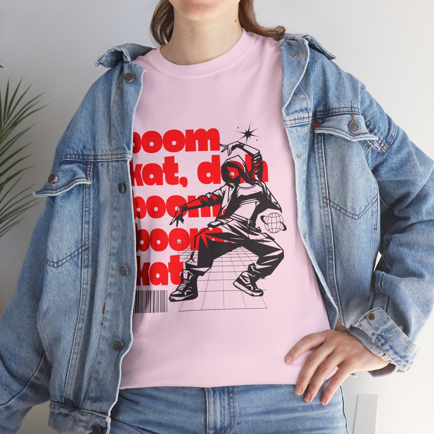 "Boom Kat, Dah, Boom, Boom, Kat" Streetwear Dance Graphic – Unisex Heavy Cotton Tee