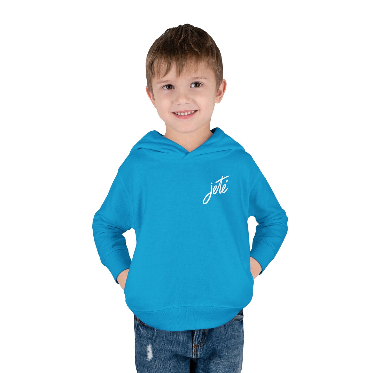 “Jeté” Official Logo | Ballet & Dance Hoodie for Kids & Young Dance Enthusiasts - Toddler Pullover Hoodie