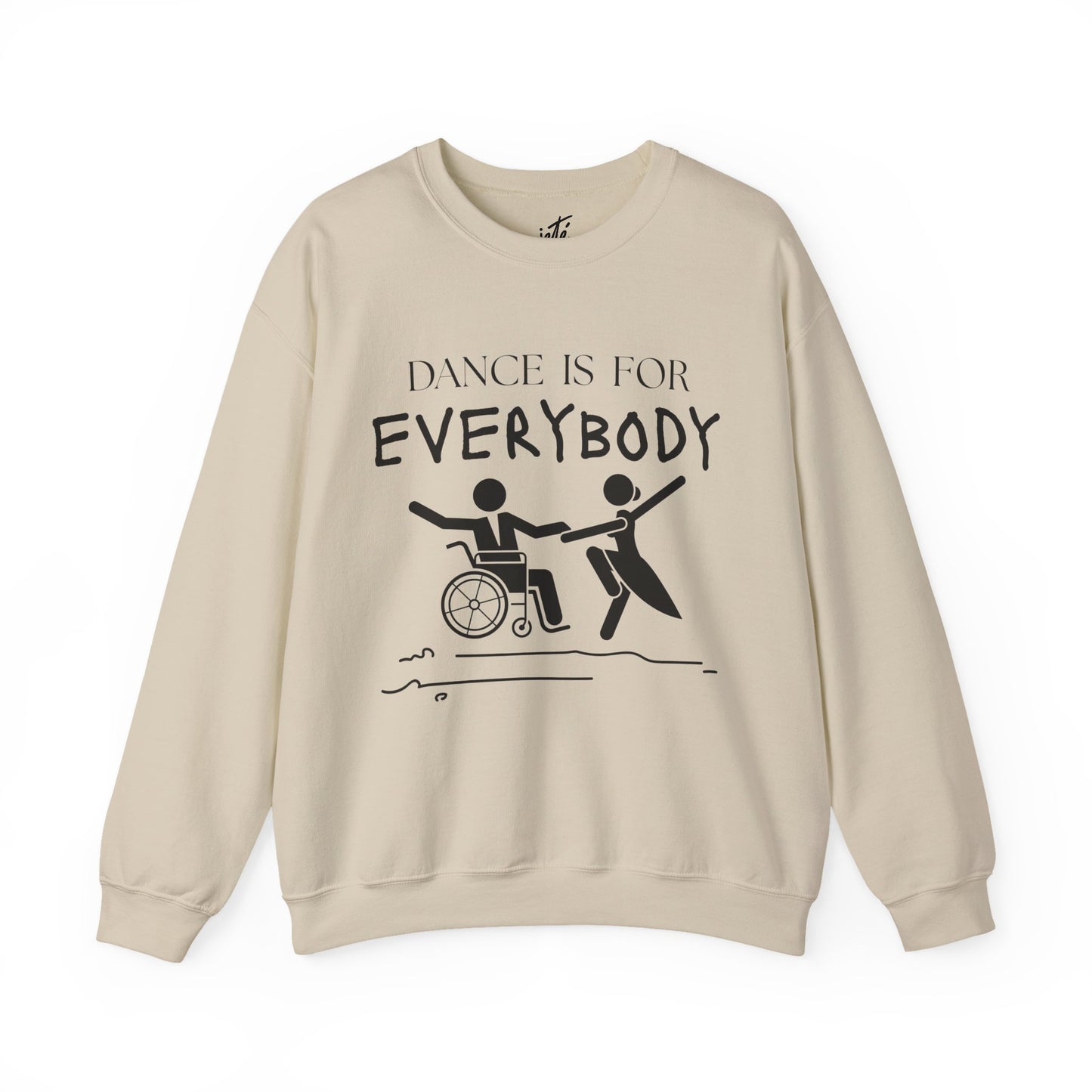 “Dance Is for Everybody” Inclusive Dance Sweatshirt – Unisex Heavy Blend Crewneck with Optional Name or Studio Personalization