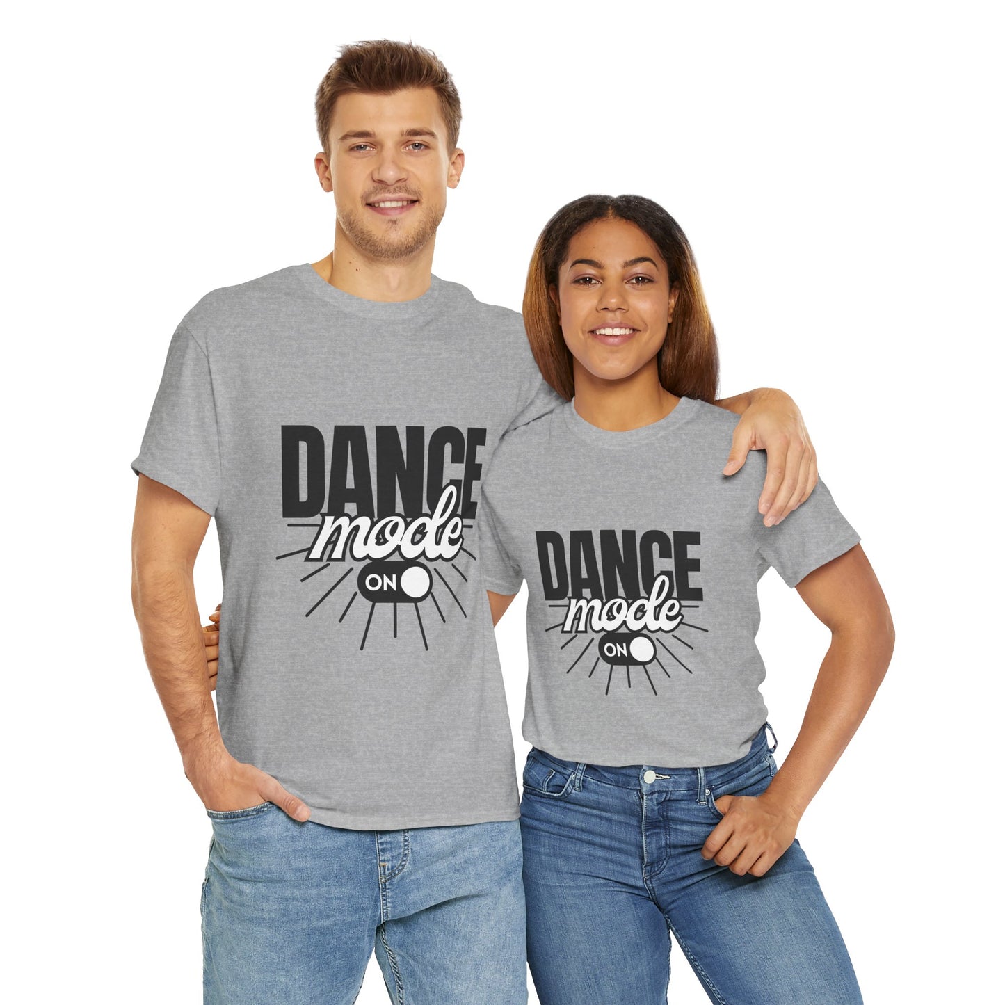 Dance Mode: On Unisex Heavy Cotton T-Shirt – Dance-Inspired Graphic Tee for Adults & Kids