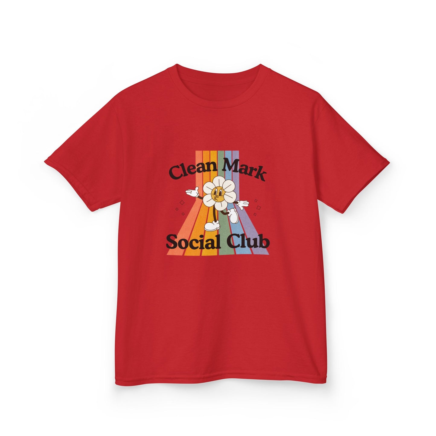 “Clean Mark Social Club” Kids Heavy Cotton™ Tee – Streetwear-Inspired Dance Graphic Tee for Kids