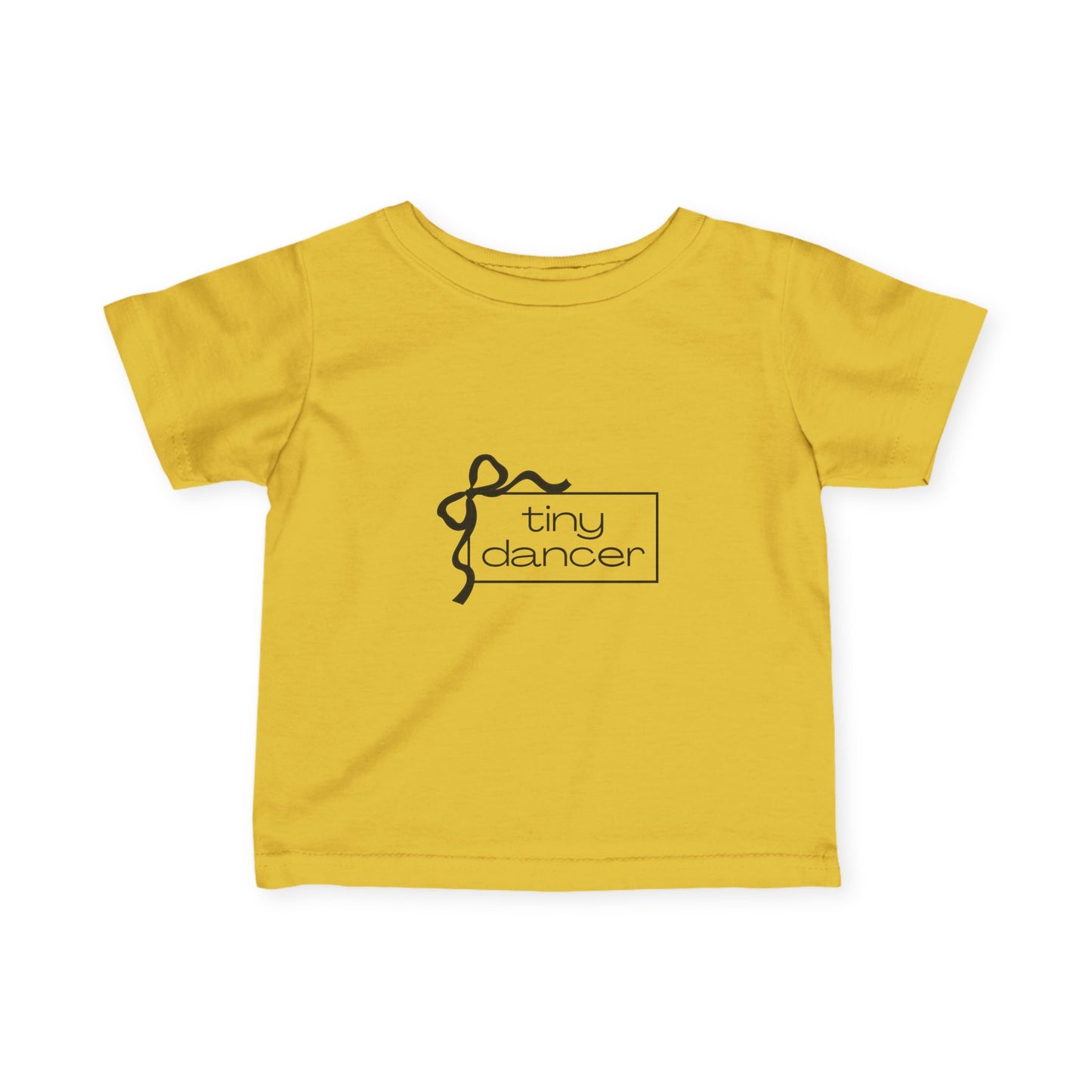 “Tiny Dancer” Infant Fine Jersey Tee – Adorable Dance-Themed Baby T-Shirt for Future Ballerinas and Little Movers
