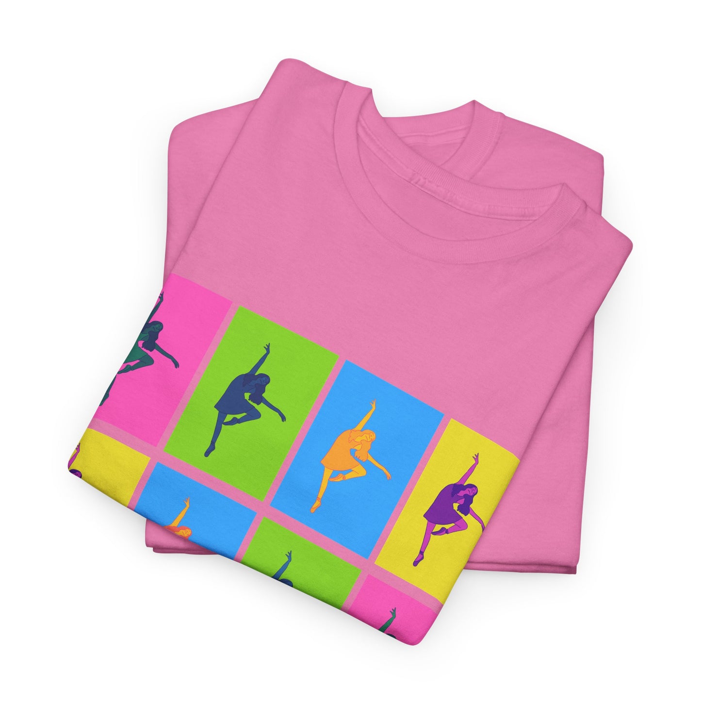 "Ballet" Pop Art Inspired Dance Graphic Unisex Heavy Cotton Tee – Artistic Ballet Dancer T-Shirt for Dance Lovers
