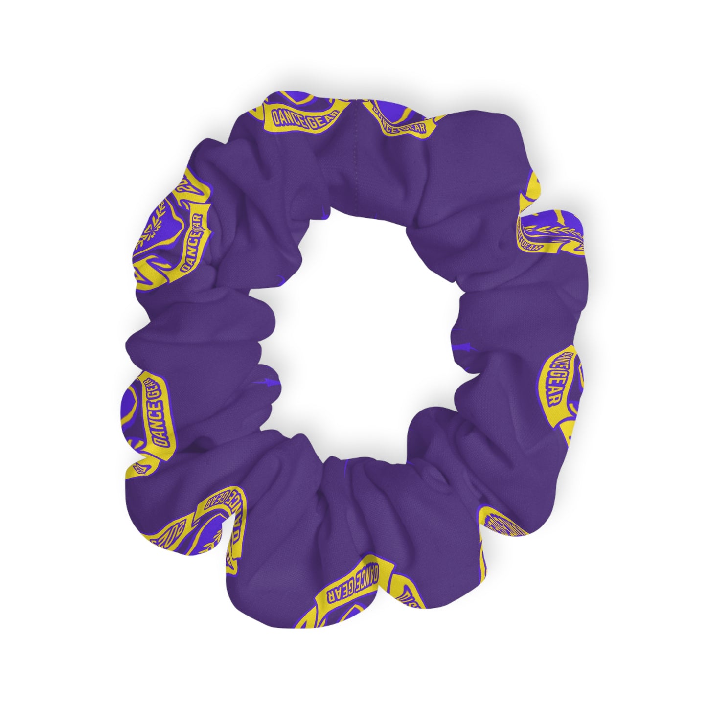 “Jeté Dance Gear” Scrunchie – Collegiate-Inspired Dance Team Hair Accessory for Dancers