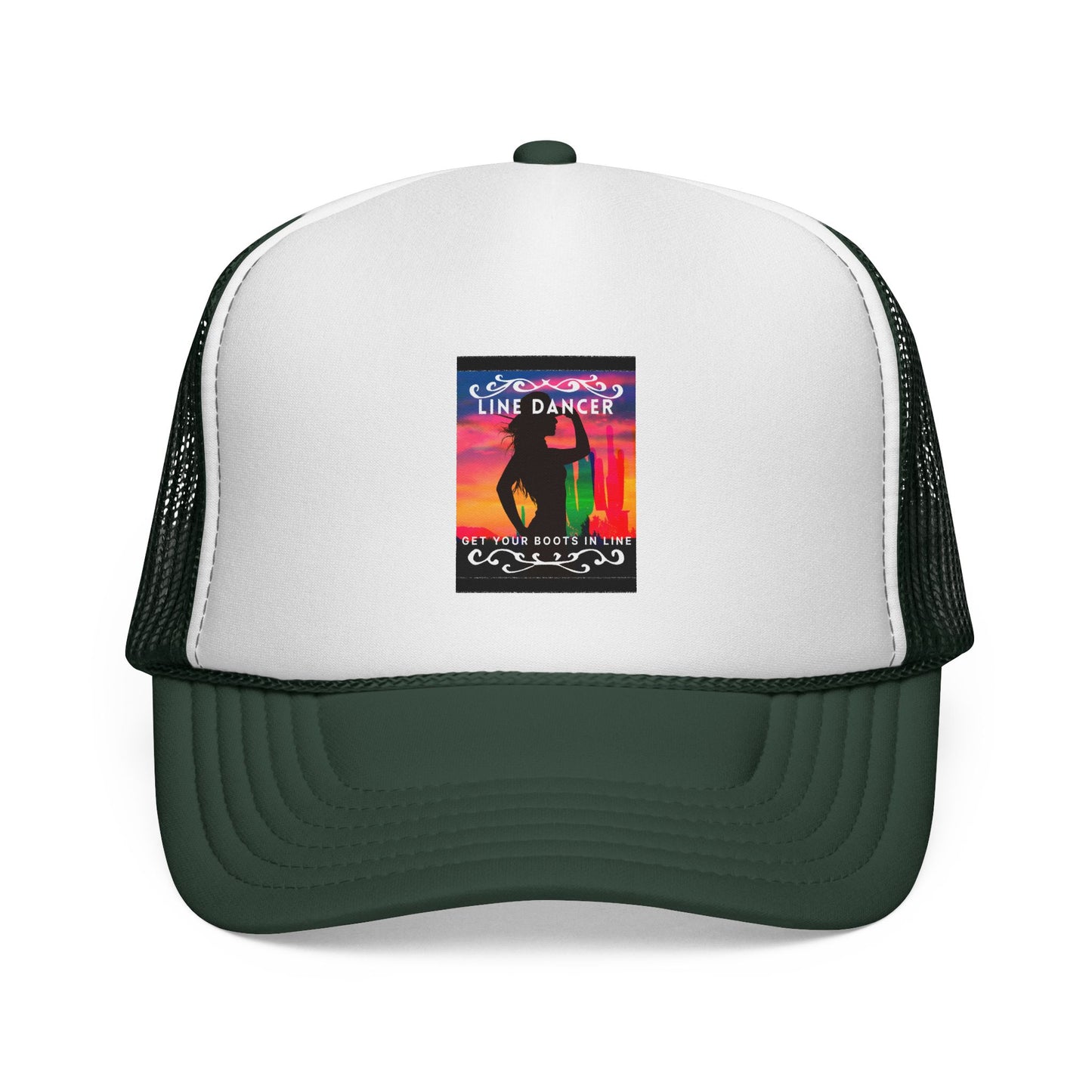 “Line Dancer, Get Your Boots In Line” Cowgirl Graphic | Western Country Dance Cap for Women & Men