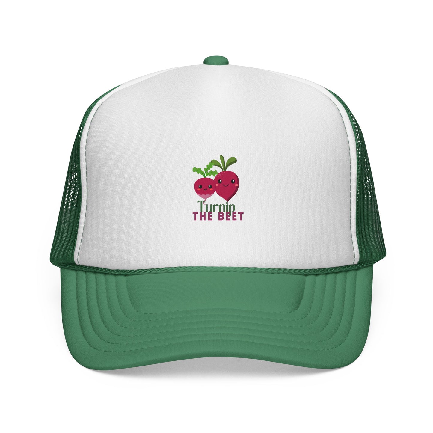 "Turnip the Beet" Funny Dance-Inspired Trucker Hat – Unisex Veggie Graphic Cap for Dancers & Foodie Fans