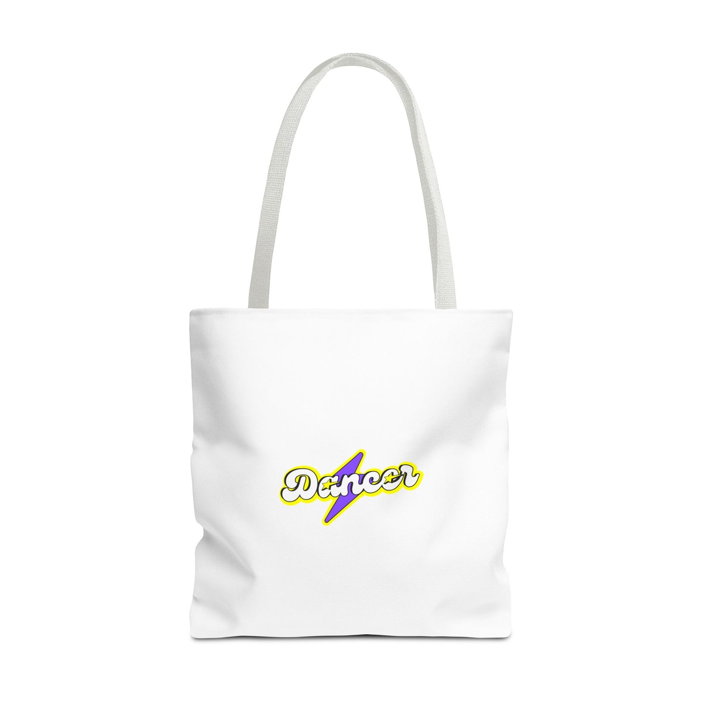 “Dancer” Superhero Graphic Canvas Tote Bag – Bold Dance Tote for Classes, Rehearsals & Everyday Use