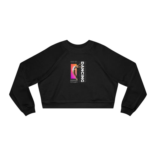 “Dancing” Female Dancer Streetwear Graphic | Ballet & Dance Sweatshirt for Dancers & Enthusiasts - Women’s Cropped Sweatshirt