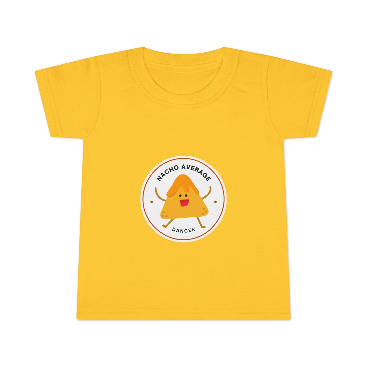 "Nacho Average Dancer" Toddler Dance T-Shirt – Cute Nacho Graphic Short Sleeve Tee for Kids