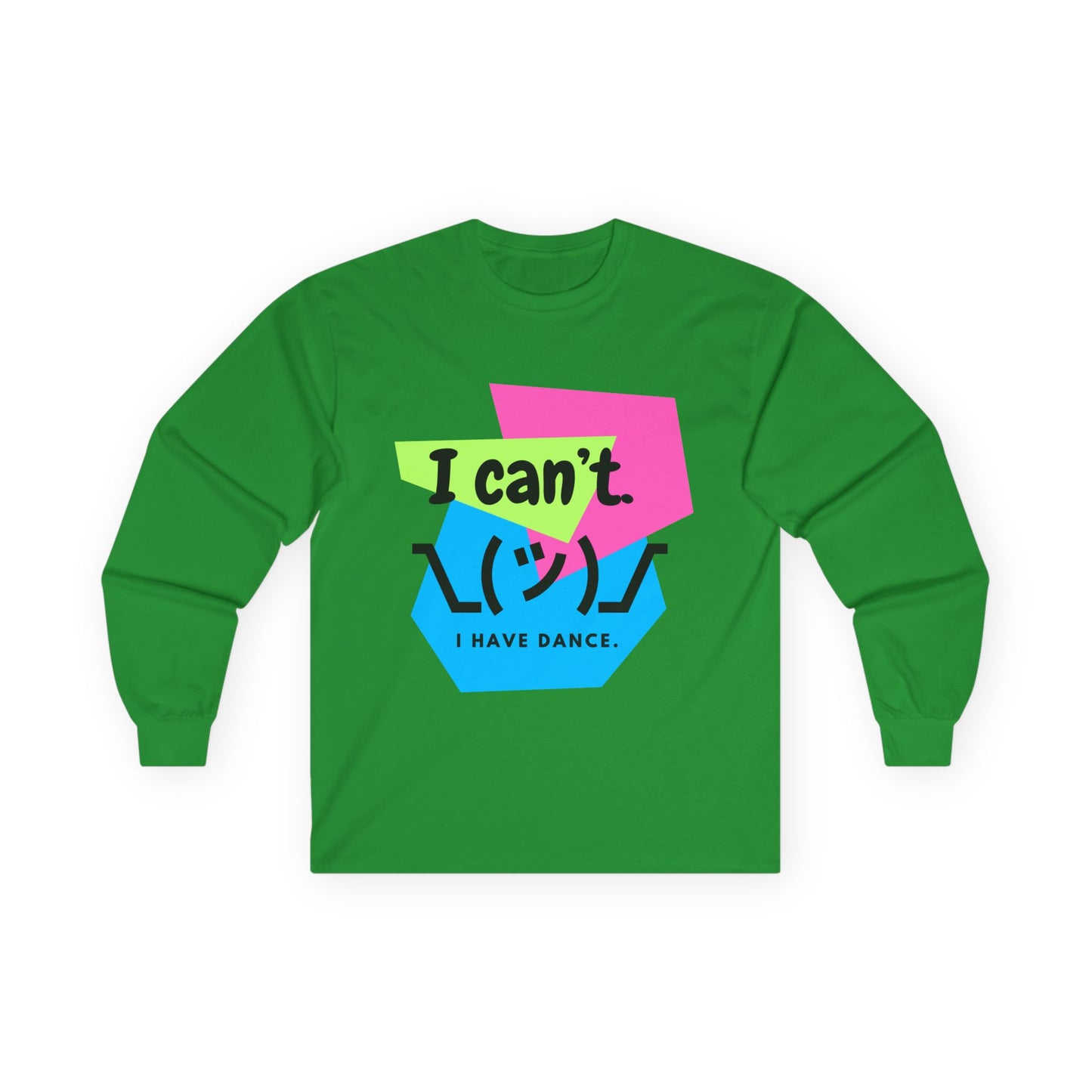 "I Can't. I Have Dance." Unisex Long Sleeve Dance Tee β 80s Retro Emoji Graphic Shirt for Dancers ππΊ