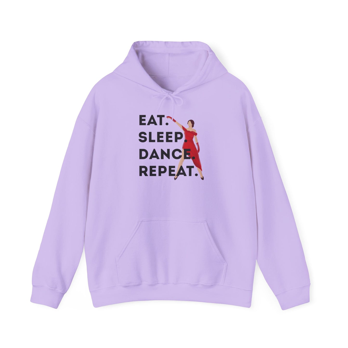 "Eat Sleep Dance Repeat" Unisex Dance Hoodie β Bold Graphic Sweatshirt for Dancers