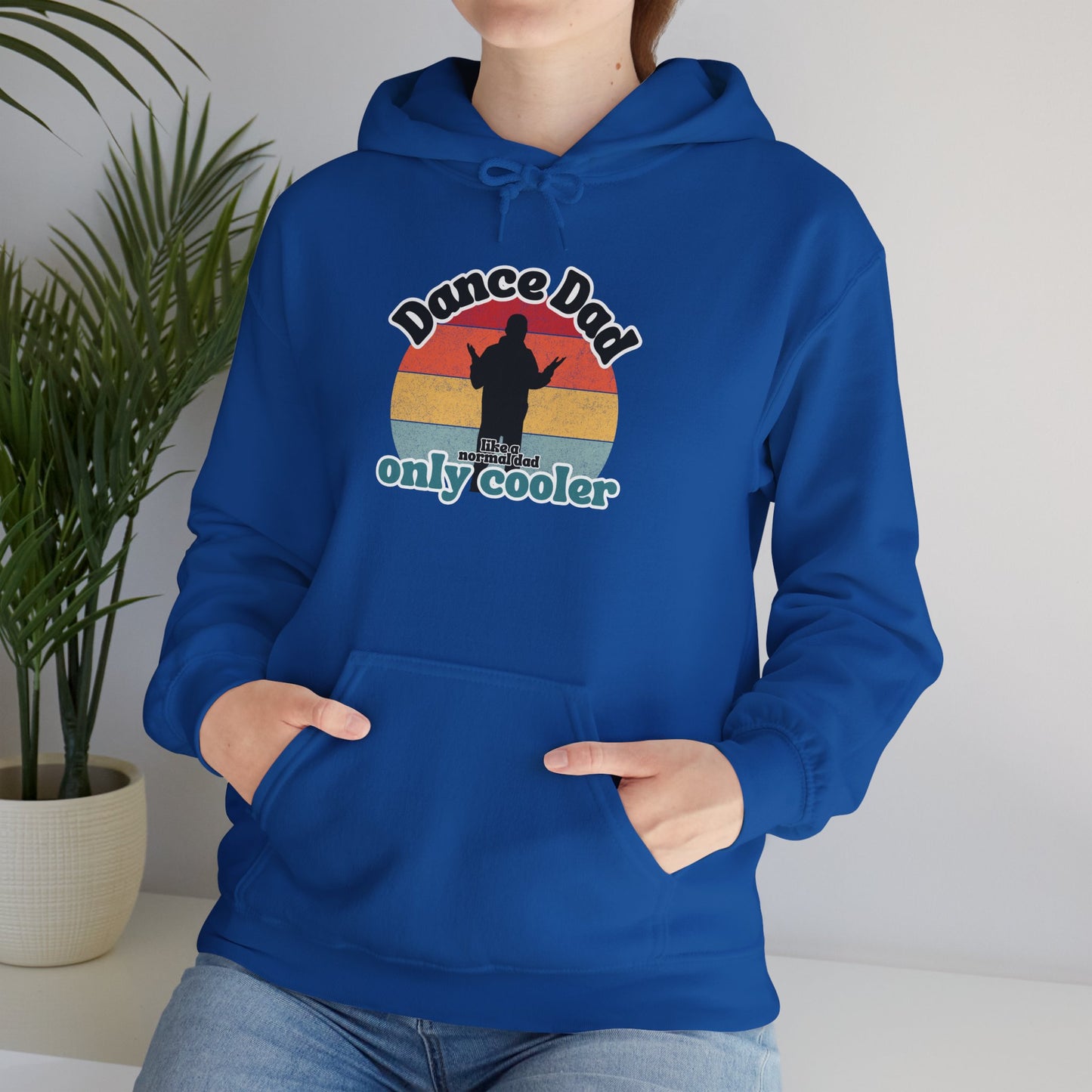 Dance Dad Retro Hoodie – Funny Unisex Heavy Blend™ Hooded Sweatshirt for Cool Dance Dads