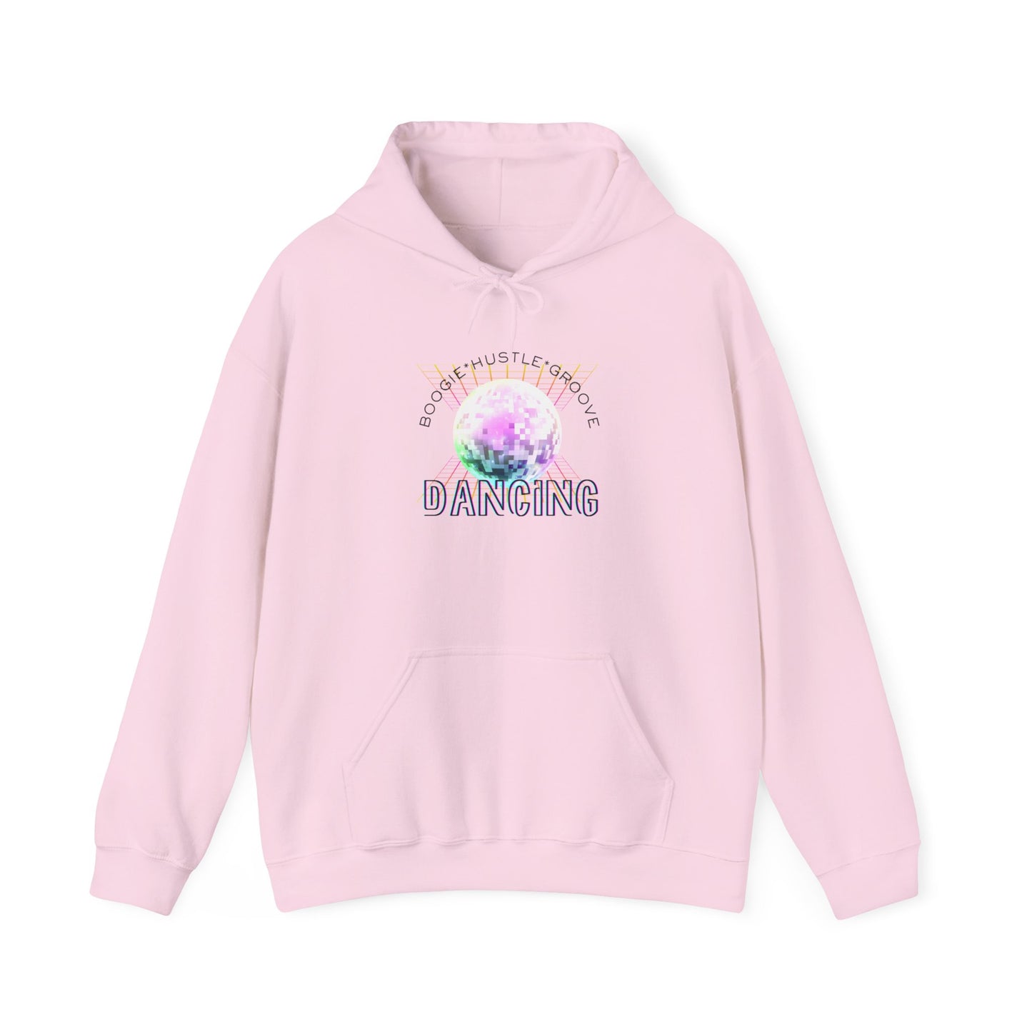"Boogie, Hustle, Groove - Dancing" Streetwear Dance Graphic – Unisex Heavy Blend™ Hooded Sweatshirt