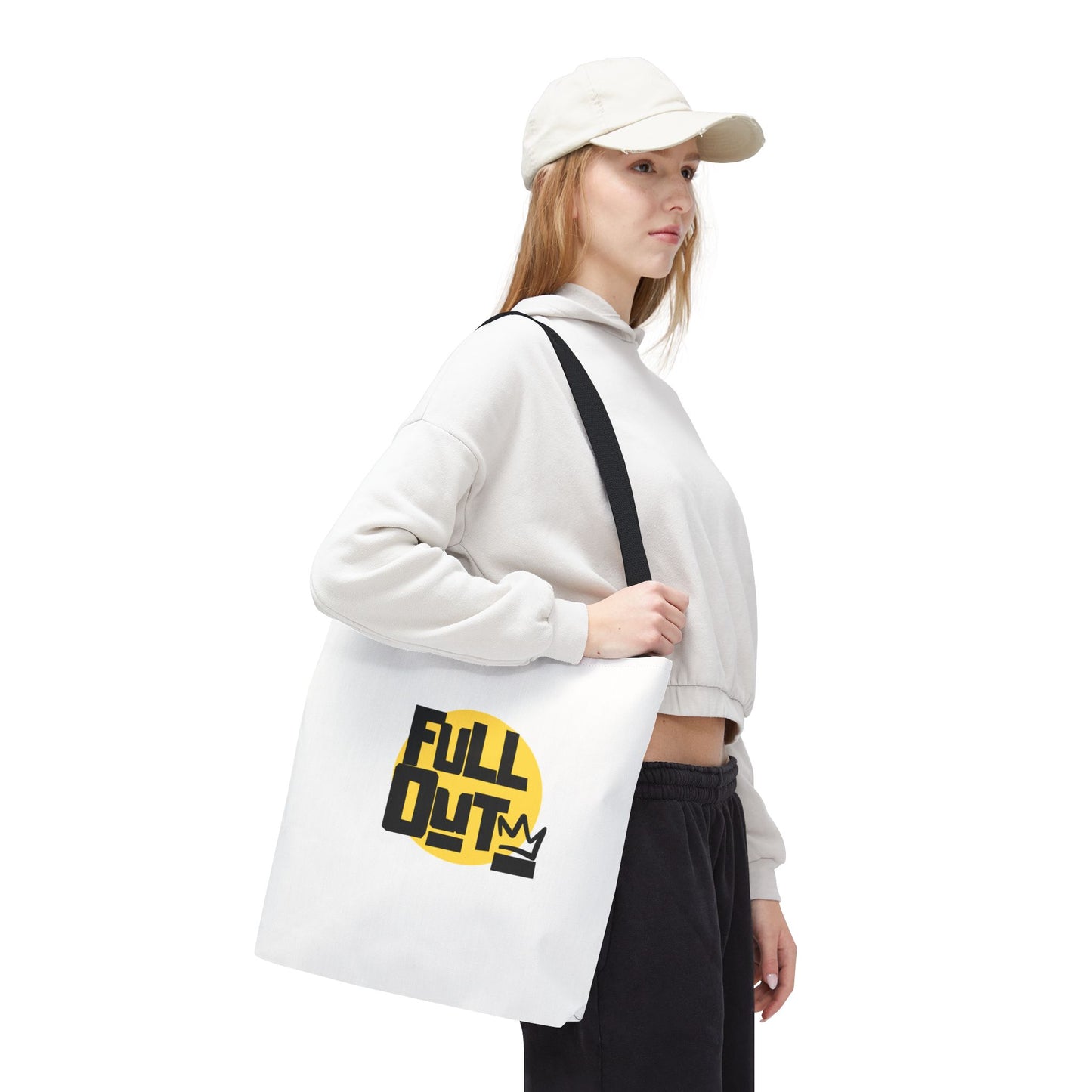 "Full Out" Dance Canvas Tote Bag – Streetwear-Inspired Graphic Dance Bag for Rehearsals, Classes & Everyday Use