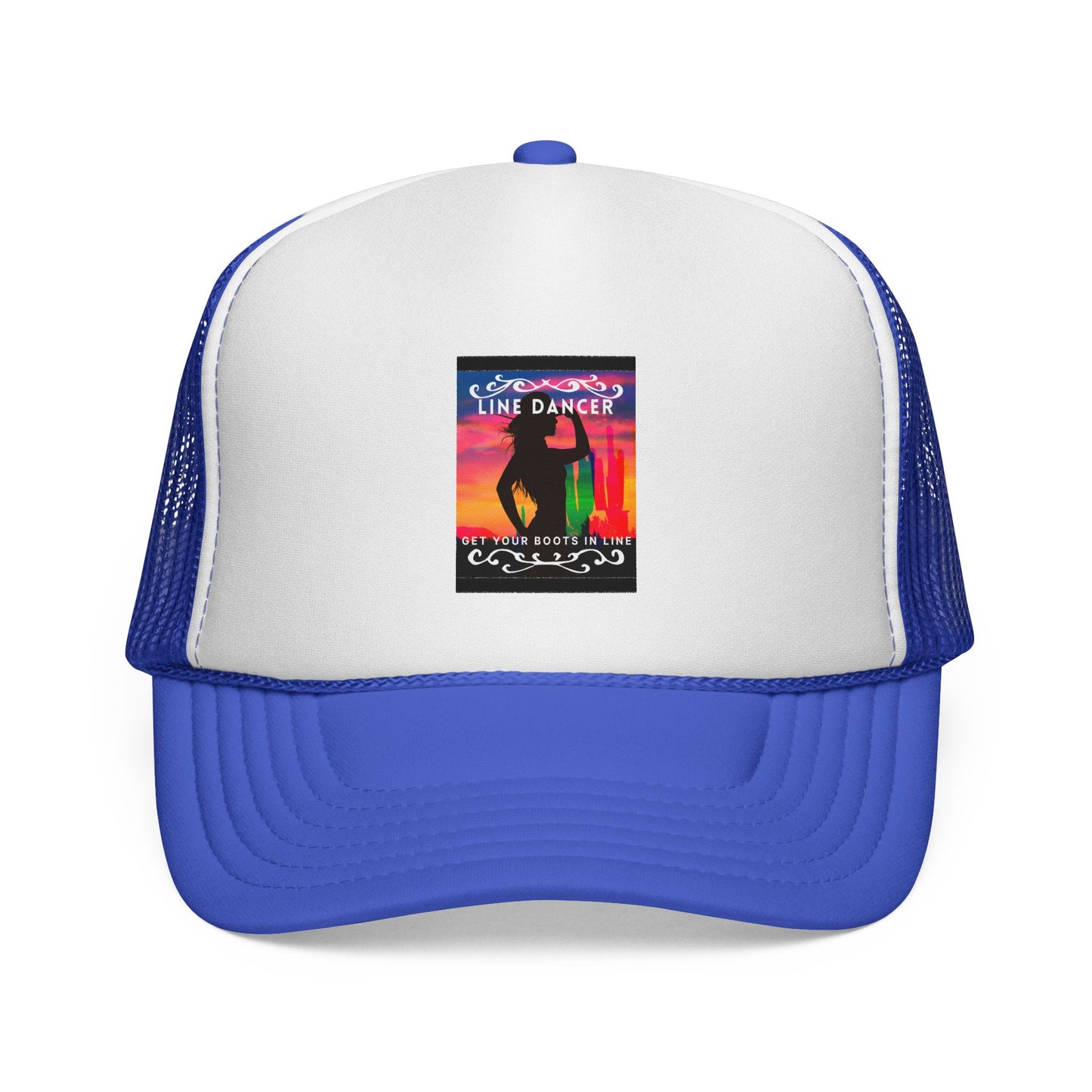 “Line Dancer, Get Your Boots In Line” Cowgirl Graphic | Western Country Dance Cap for Women & Men