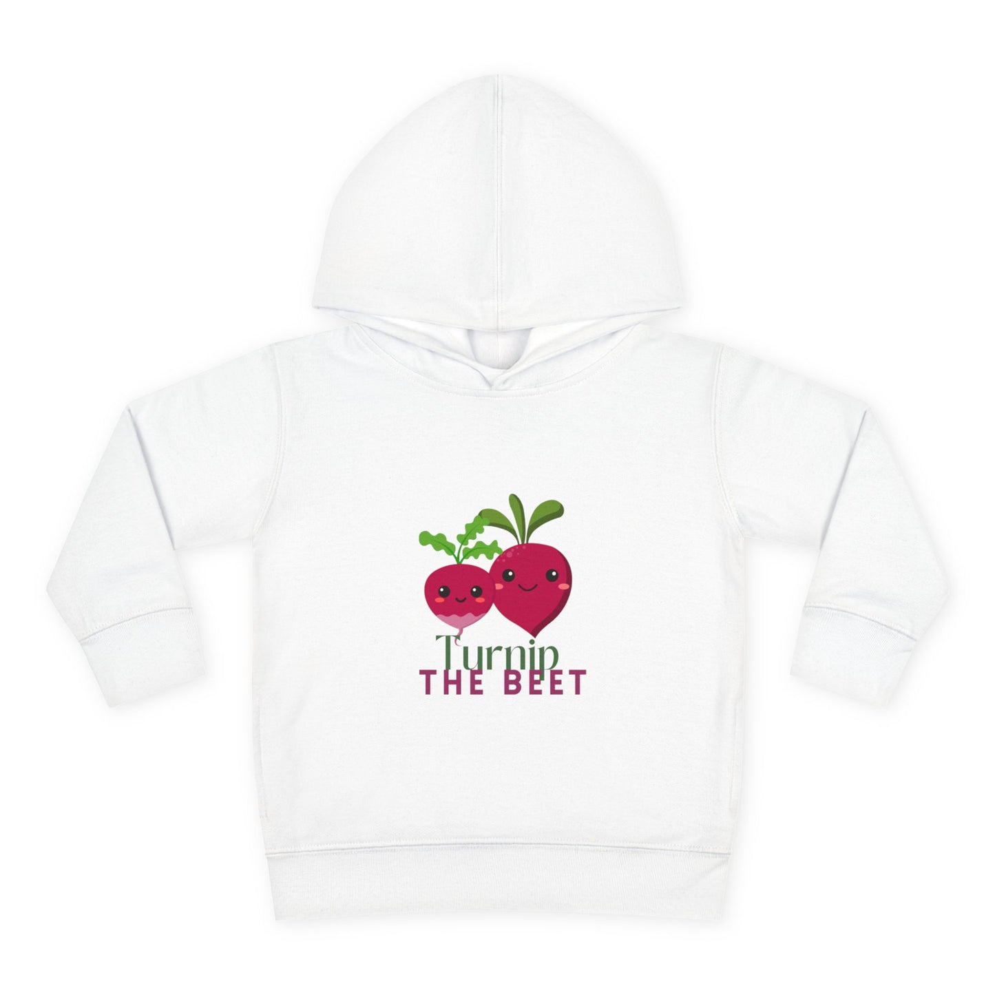 "Turnip the Beet "Toddler Pullover Hoodie – Cute Vegetable Dance Pun Graphic Fleece Sweatshirt for Kids