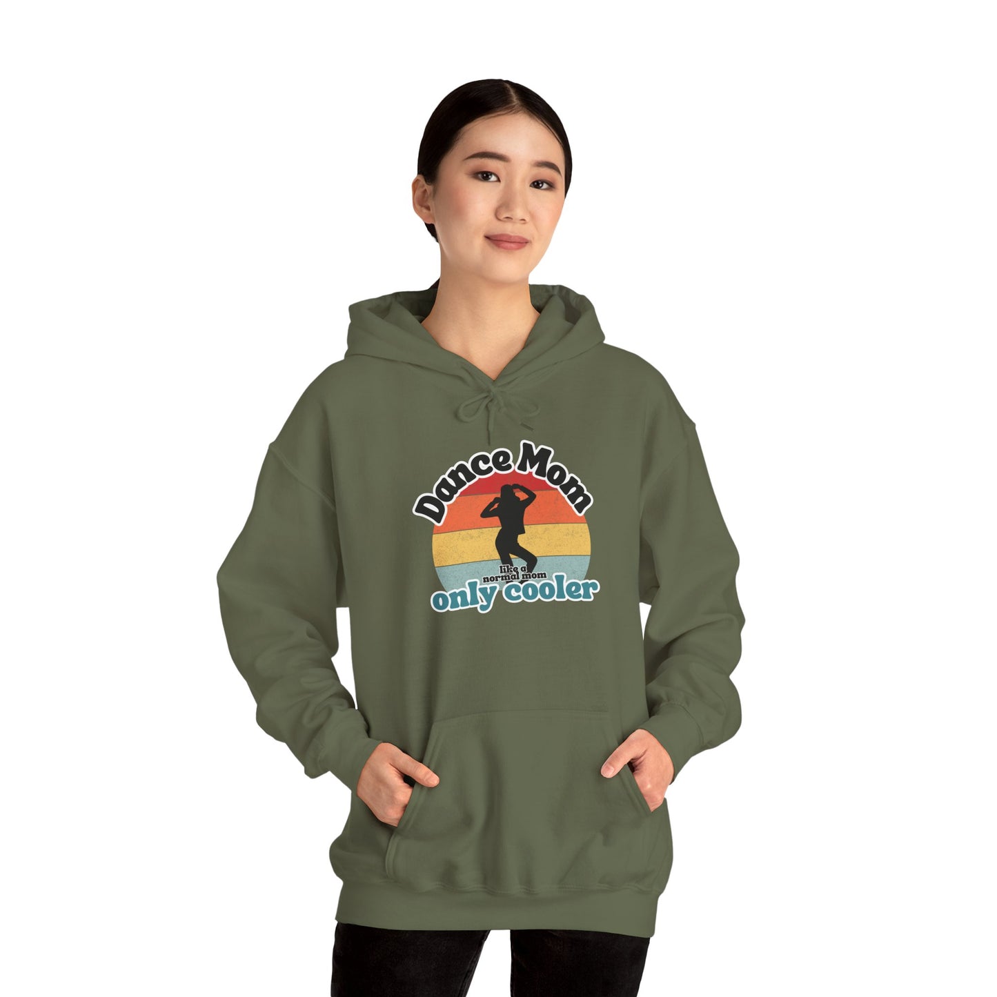 Dance Mom Hoodie – Retro Graphic Unisex Heavy Blend™ Sweatshirt for Proud Dance Moms – Fun Gift for Dance Recitals & Holidays
