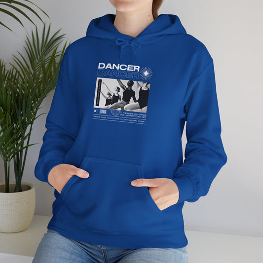 “Dancer” Young Ballet Dancers at the Barre Graphic | Streetwear-Inspired Ballet Hoodie for Dance Enthusiasts - Unisex Heavy Blend™ Hooded Sweatshirt
