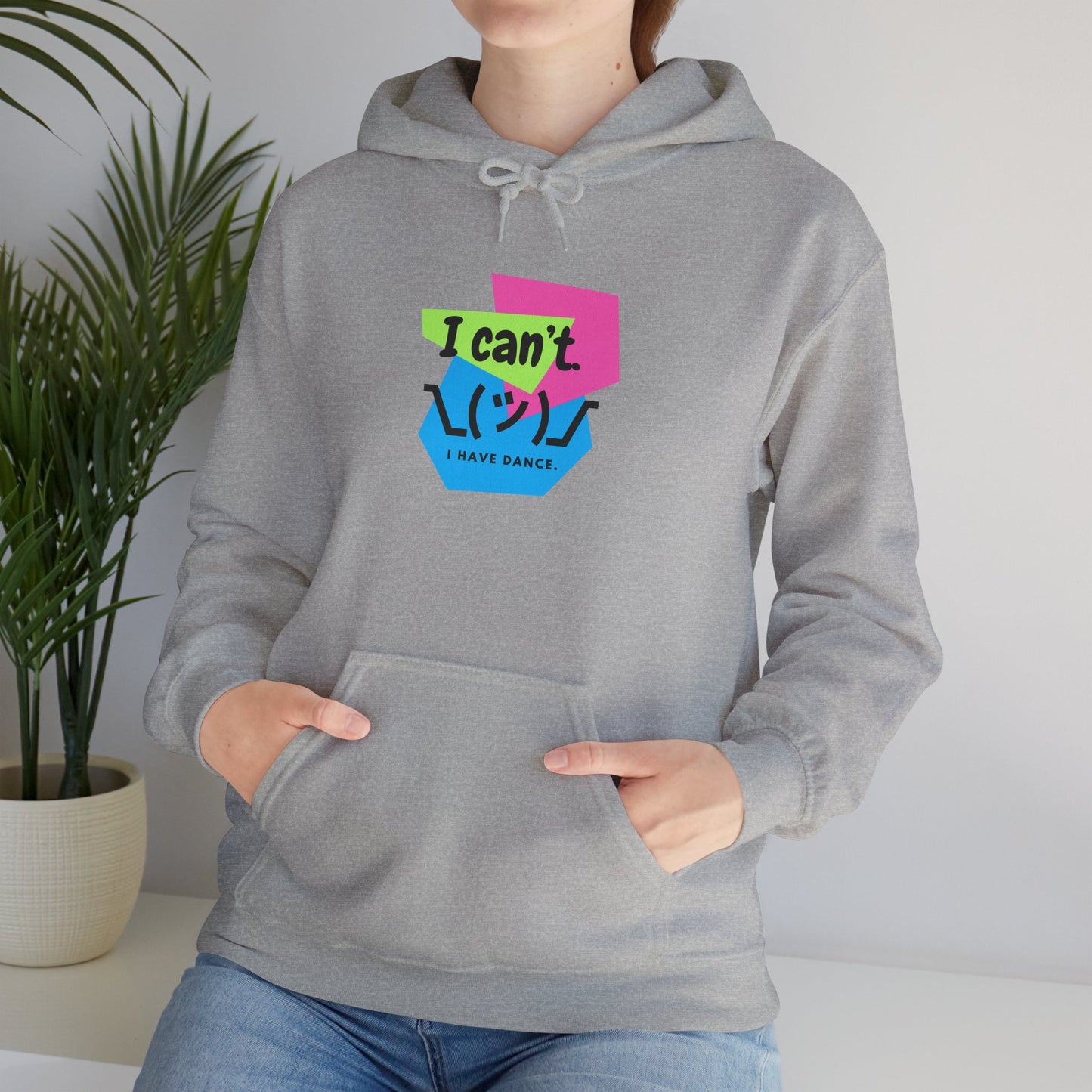 "I Can’t. I Have Dance." Unisex Hooded Sweatshirt – Retro 80s Emoji Graphic Hoodie for Dancers | Jeté Dance-Inspired Loungewear