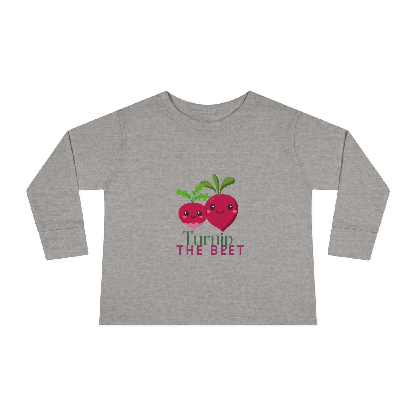 "Turnip the Beet" Toddler Dance T-Shirt – Cute Veggie Graphic Long Sleeve Tee for Kids