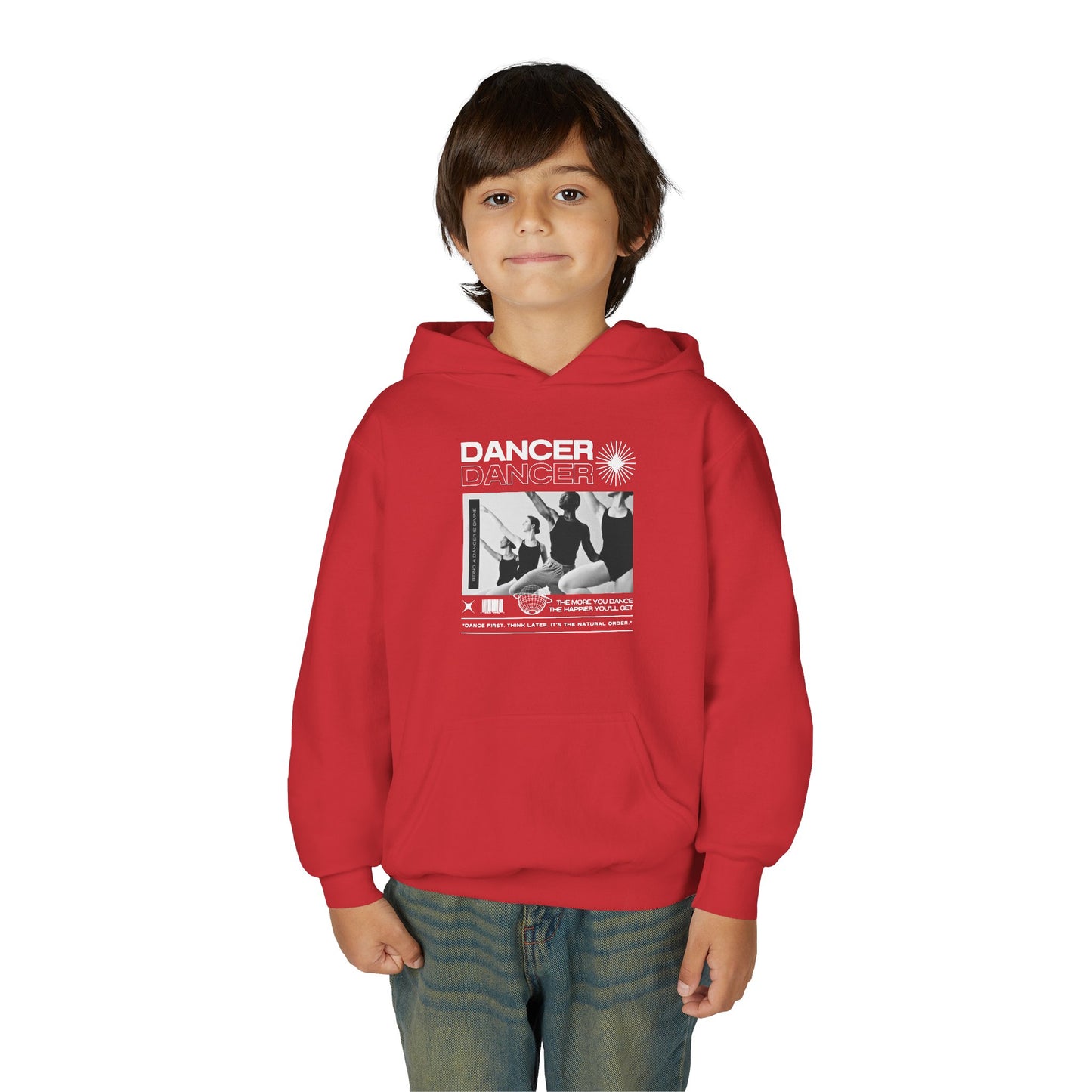 “Dancer” Young Ballet Dancers at the Barre Graphic | Unisex Youth Hoodie – Streetwear-Inspired Ballet Dance Hoodie for Kids & Aspiring Dancers