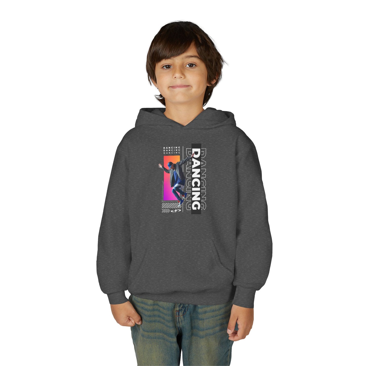 “Dancing” Male Dancer Streetwear Graphic | Unisex Youth Hoodie – Dance Hoodie for Kids & Young Performers