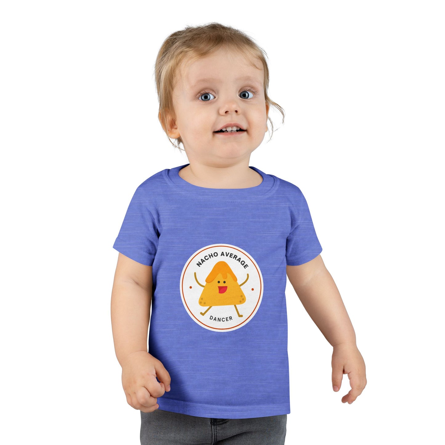 "Nacho Average Dancer" Toddler Dance T-Shirt – Cute Nacho Graphic Short Sleeve Tee for Kids