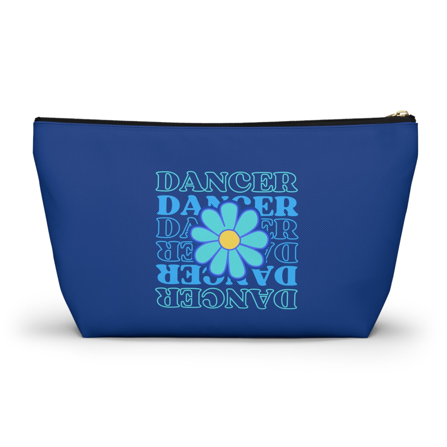 "Dancer" Makeup Bag – Elegant Floral Dance Graphic – Stylish Zipper Pouch for Cosmetics, Accessories & Gifts for Dancers