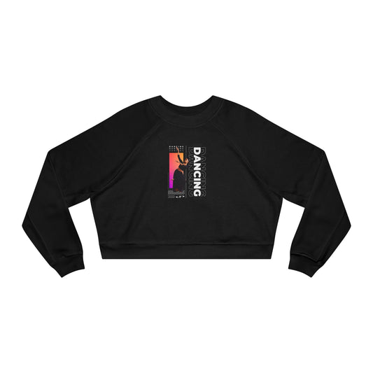 “Dancing” Female Dancer Streetwear Graphic | Ballet & Dance Sweatshirt for Dancers & Enthusiasts - Women’s Cropped Sweatshirt