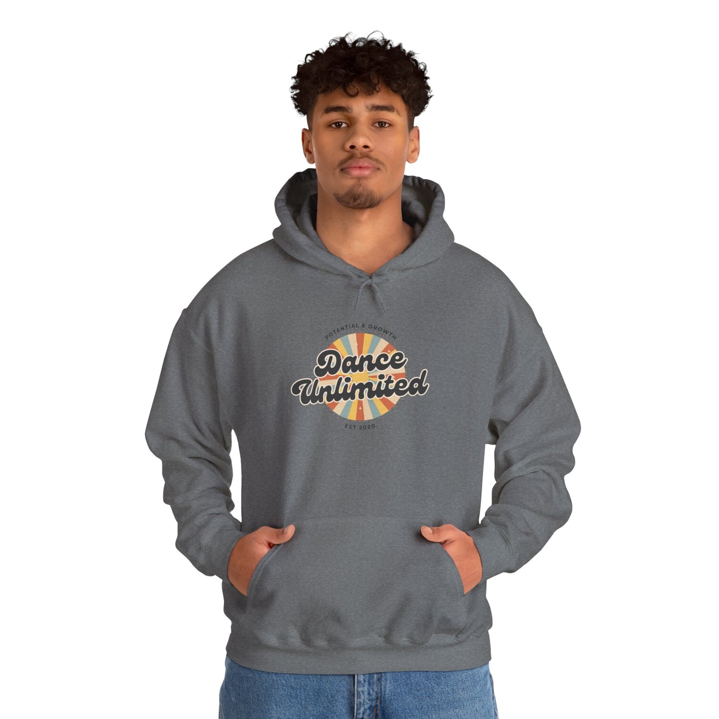 "Dance Unlimited – Potential & Growth" Retro Unisex Hoodie Dance-Inspired Sweatshirt