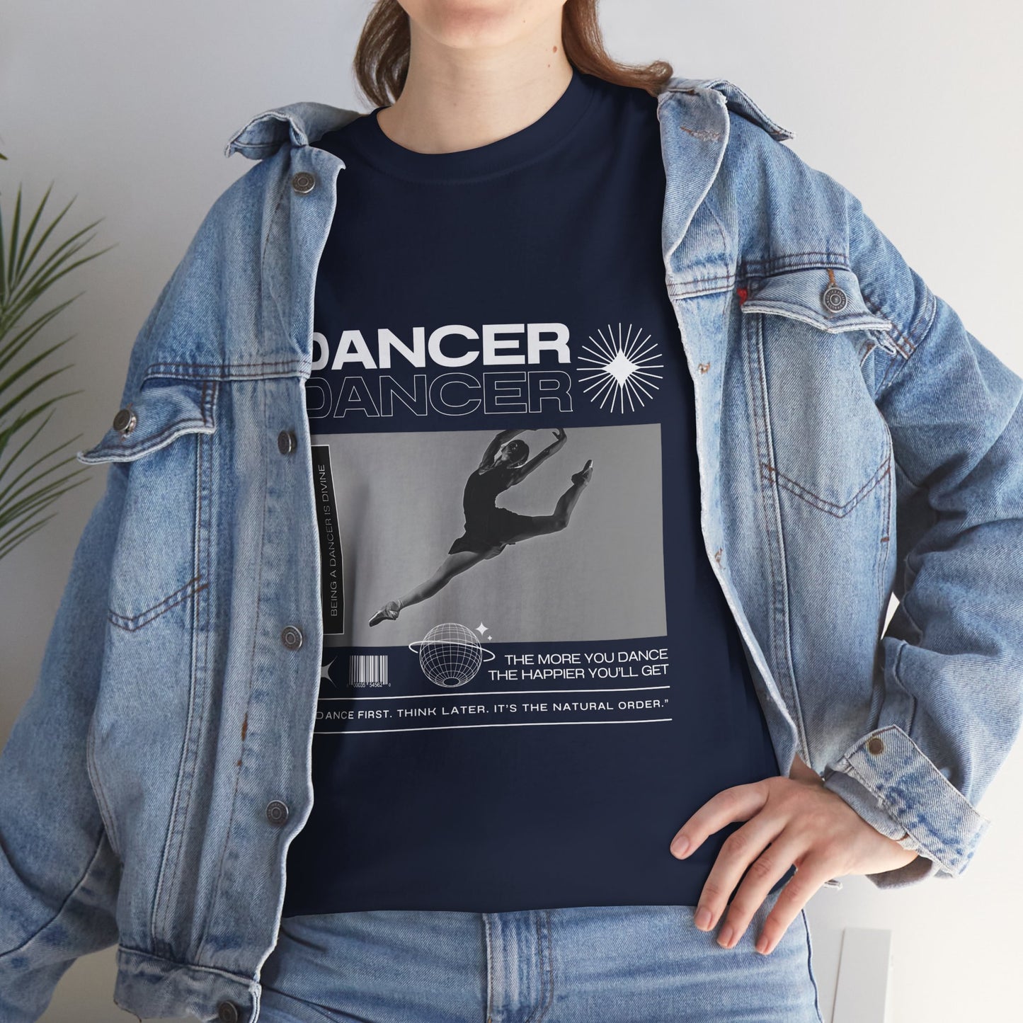 “Dancer” Mottos Streetwear Tee – Unisex Heavy Cotton Dance T-Shirt with Bold Graphic
