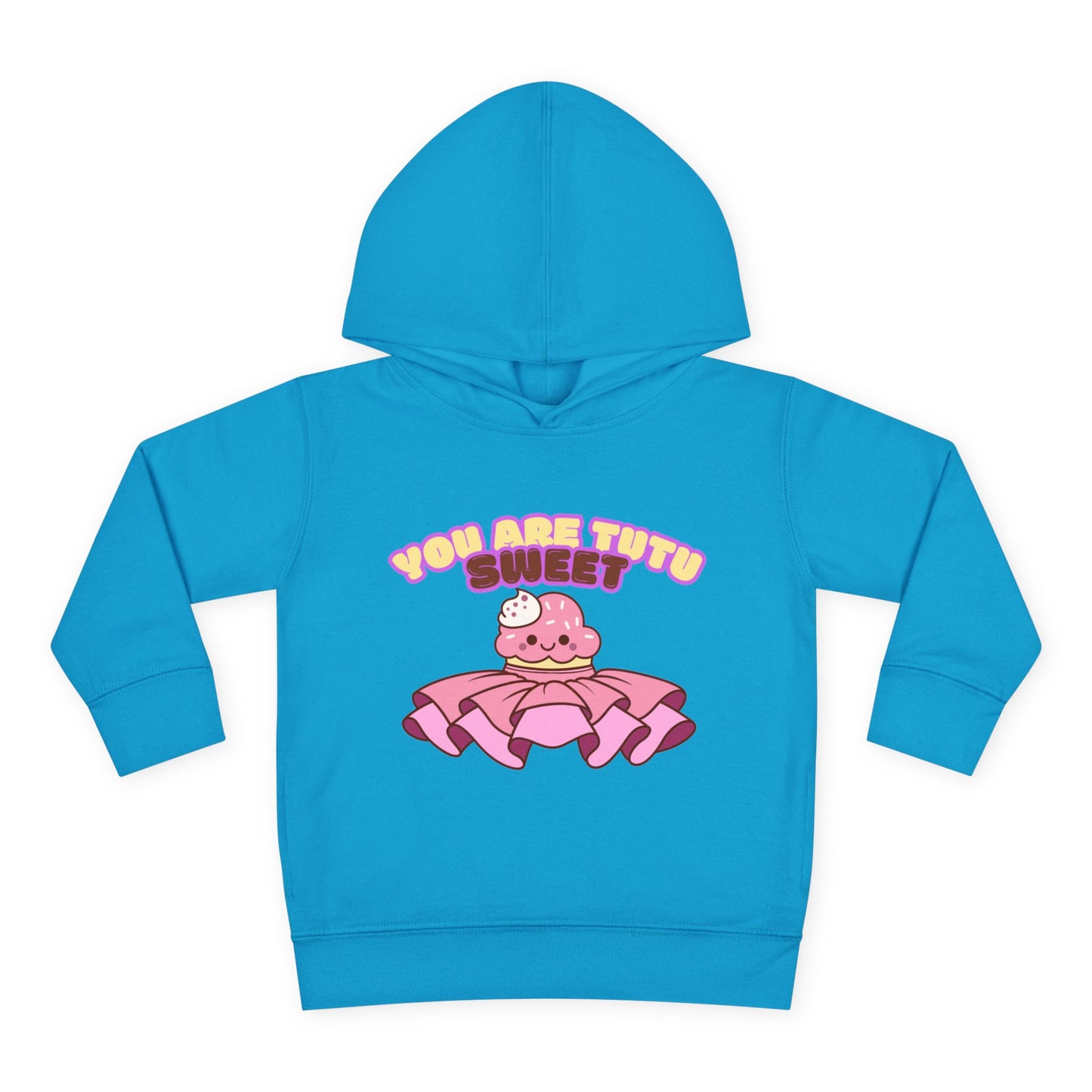 "You Are Tutu Sweet" Toddler Pullover Hoodie β Kawaii Cupcake in Tutu Dance Graphic Fleece Sweatshirt for Kids