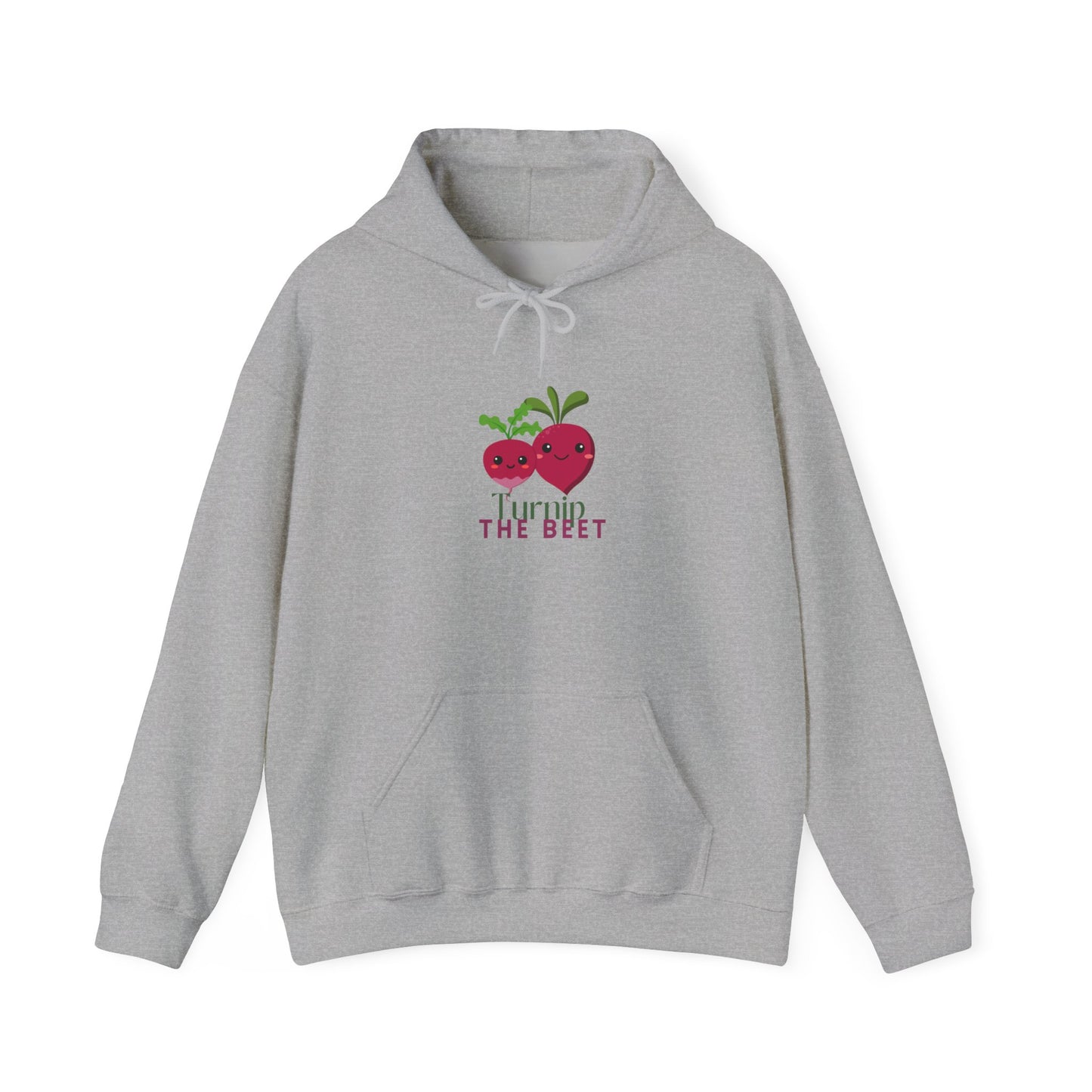 "Turnip the Beet" Unisex Hooded Sweatshirt – Funny Dance Pun Hoodie with Cute Veggie Graphic | Cozy Gift for Dancers & Foodie Fans