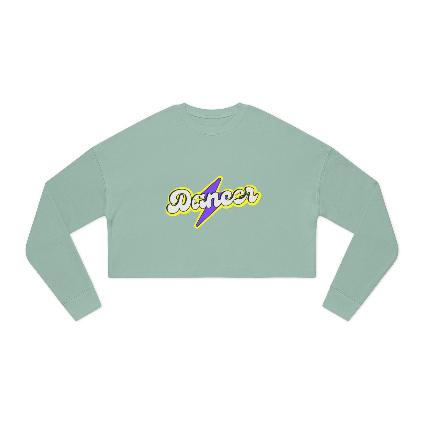 "Dancer" Women’s Cropped Dance Sweatshirt – Superhero-Inspired Graphic | Bold Dance Apparel for Strong, Empowered Movers