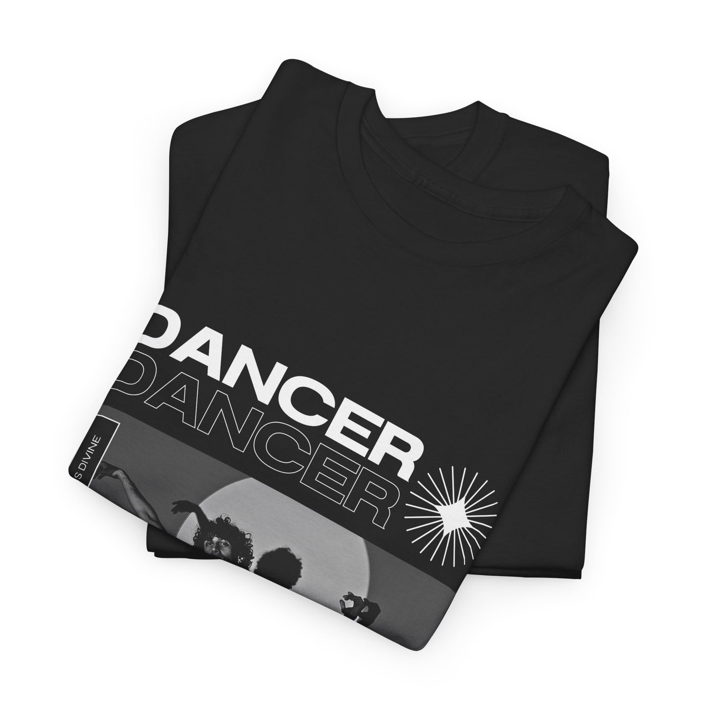 "Dancer" Spotlight Contemporary Dance Graphic Unisex Heavy Cotton Tee – Streetwear-Inspired Dance T-Shirt for Performers & Dance Lovers