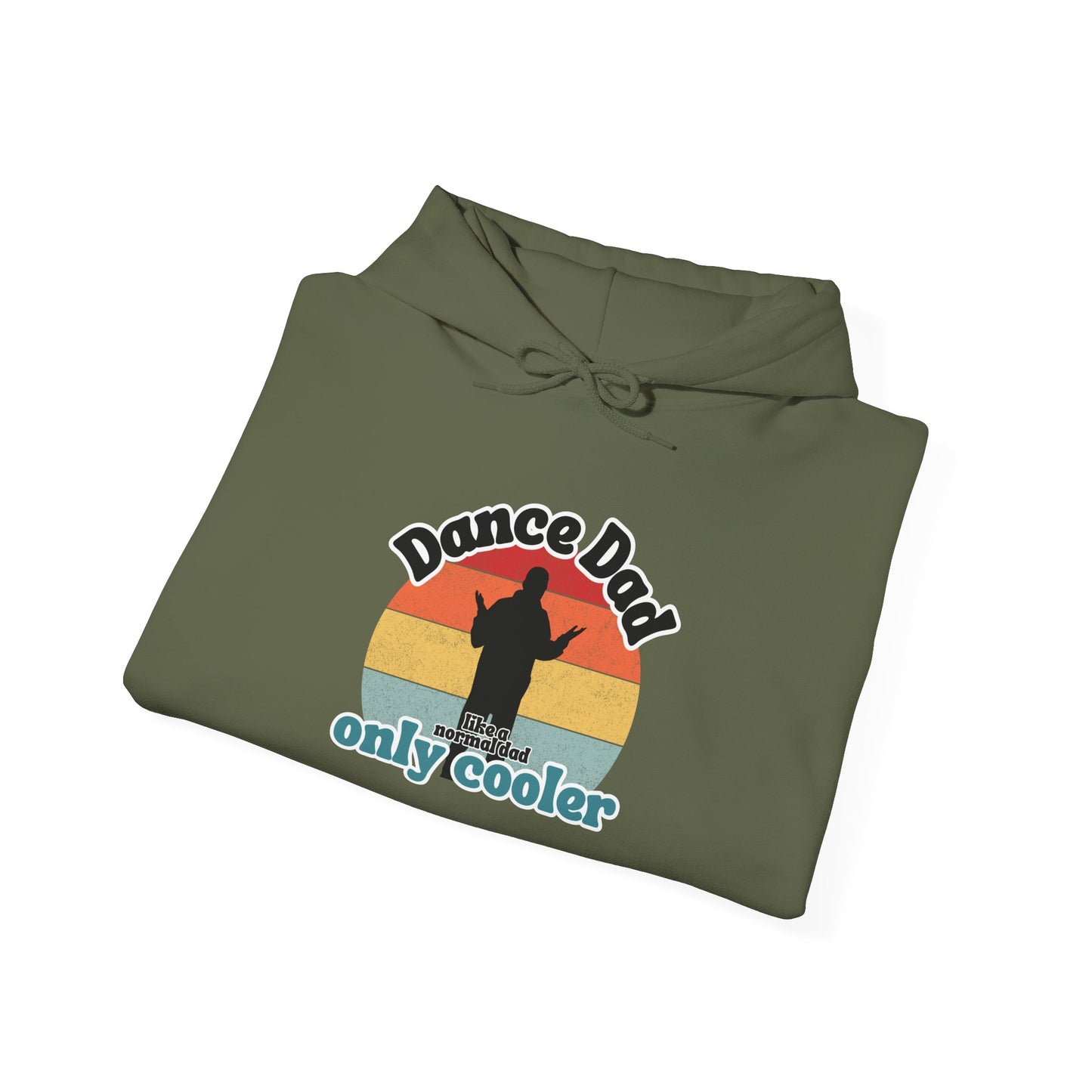 Dance Dad Retro Hoodie – Funny Unisex Heavy Blend™ Hooded Sweatshirt for Cool Dance Dads