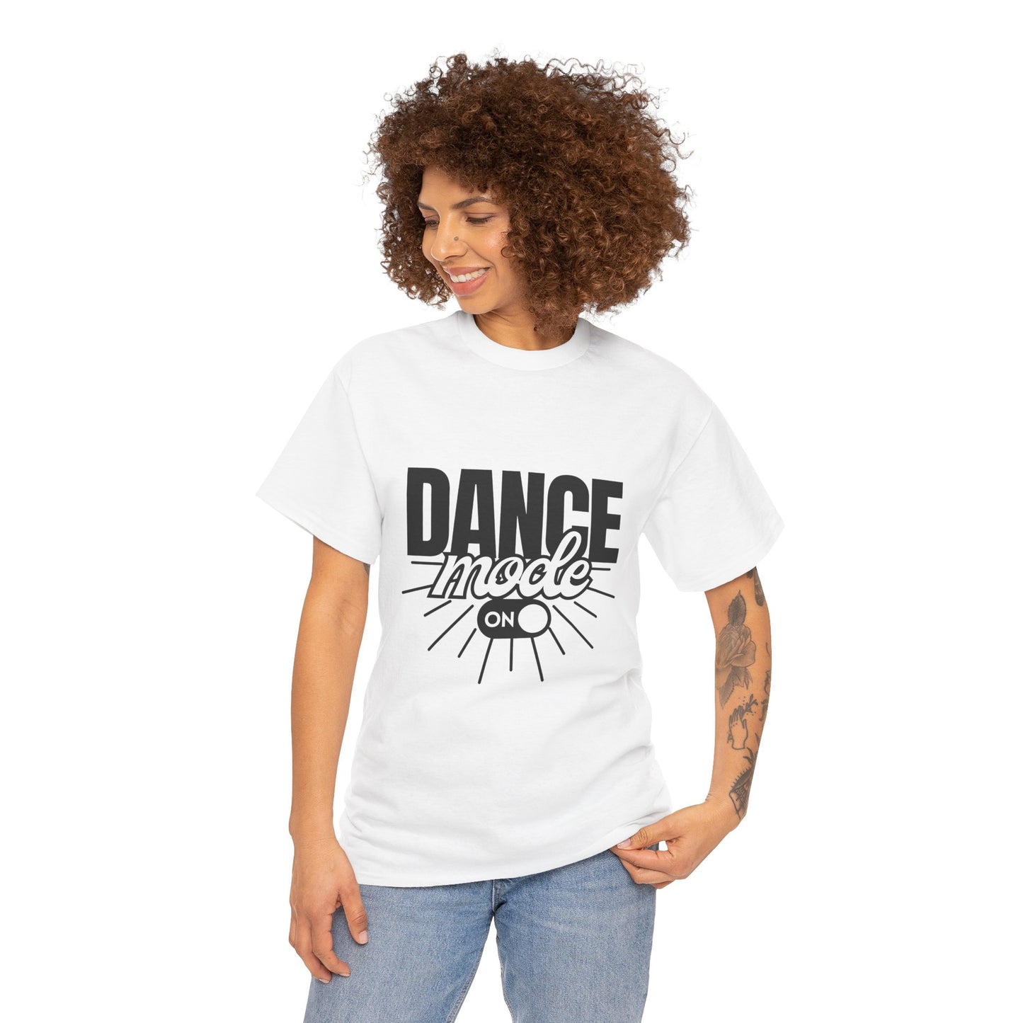 Dance Mode: On Unisex Heavy Cotton T-Shirt – Dance-Inspired Graphic Tee for Adults & Kids