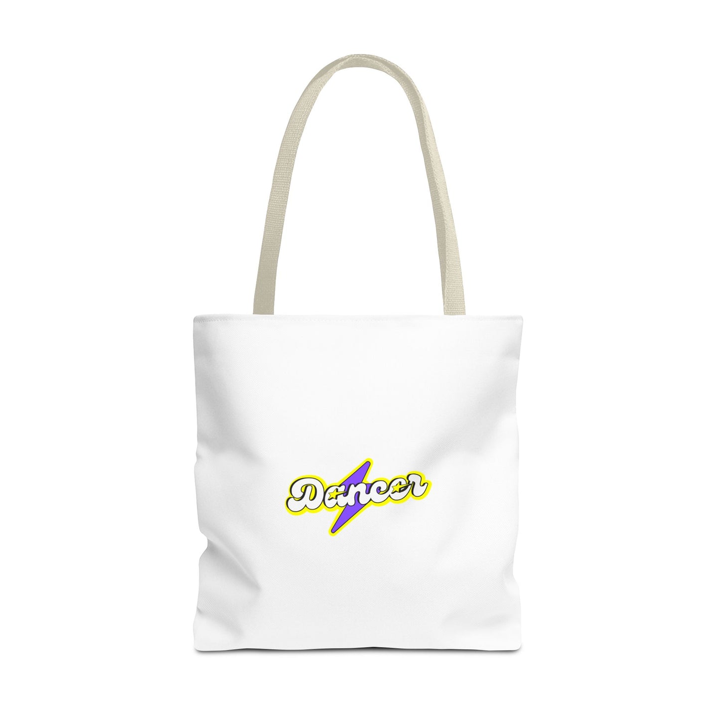“Dancer” Superhero Graphic Canvas Tote Bag – Bold Dance Tote for Classes, Rehearsals & Everyday Use