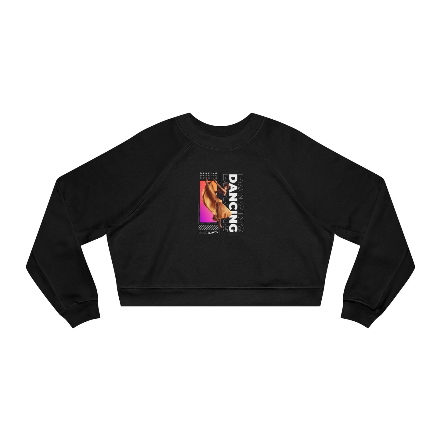 “Dancing” Female Dancer Streetwear Graphic | Ballet & Dance Sweatshirt for Dancers & Enthusiasts - Women’s Cropped Sweatshirt