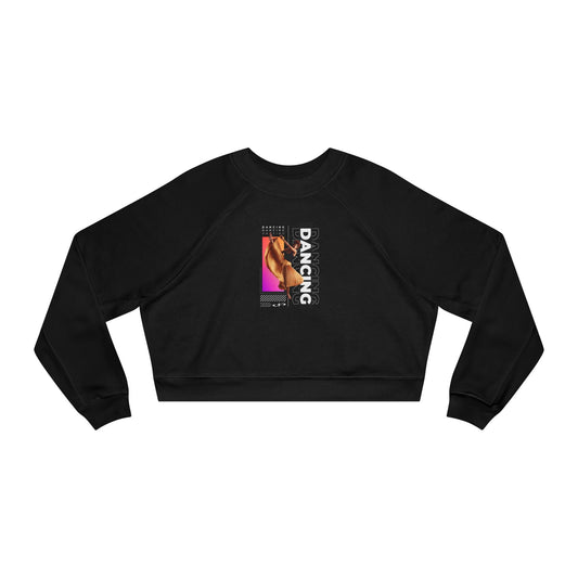 “Dancing” Female Dancer Streetwear Graphic | Ballet & Dance Sweatshirt for Dancers & Enthusiasts - Women’s Cropped Sweatshirt