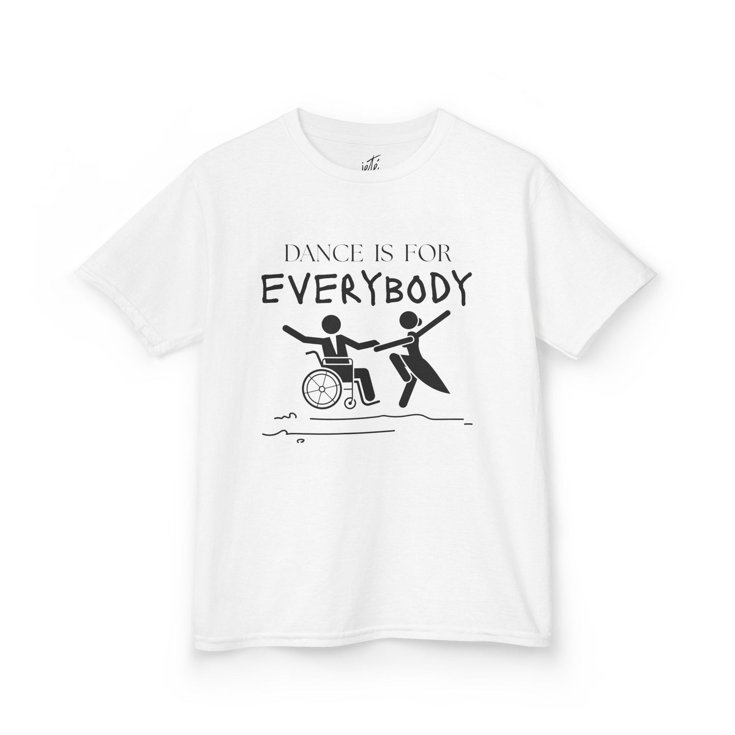 “Dance Is for Everybody” Youth Short Sleeve Tee – Inclusive Dance T-Shirt for Kids & Teens, Personalized with Name or Studio