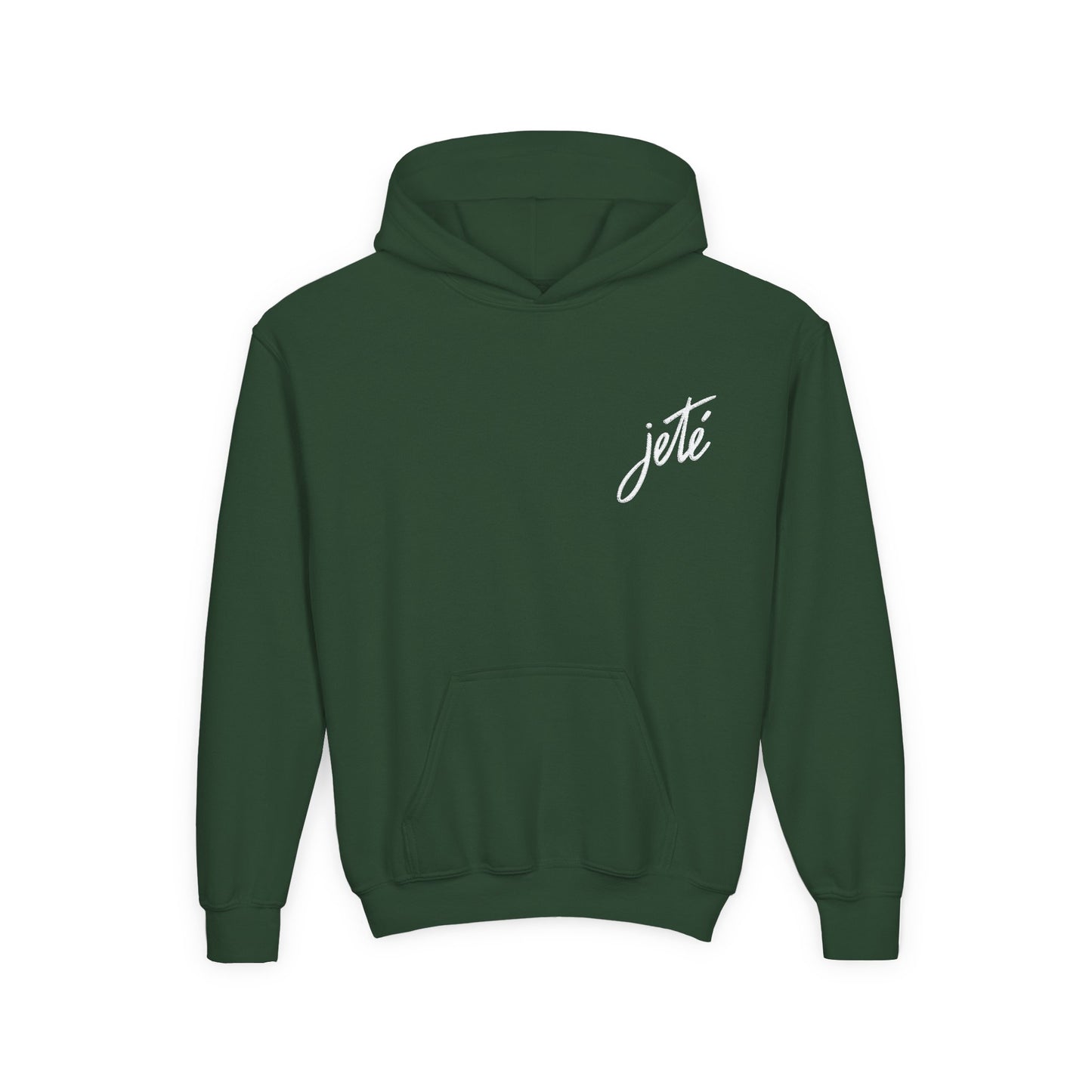“Jeté” Official Embroidered Logo - Unisex Youth Hoodie | Classic Dance Hoodie for Kids & Young Ballet Enthusiasts
