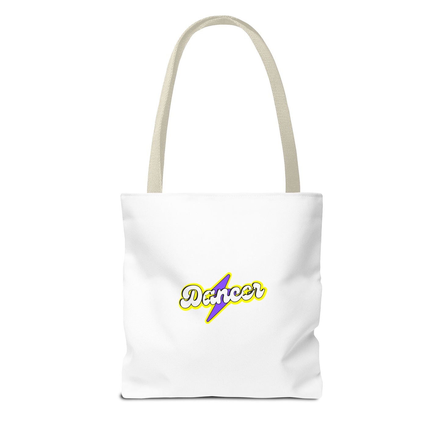 “Dancer” Superhero Graphic Canvas Tote Bag – Bold Dance Tote for Classes, Rehearsals & Everyday Use