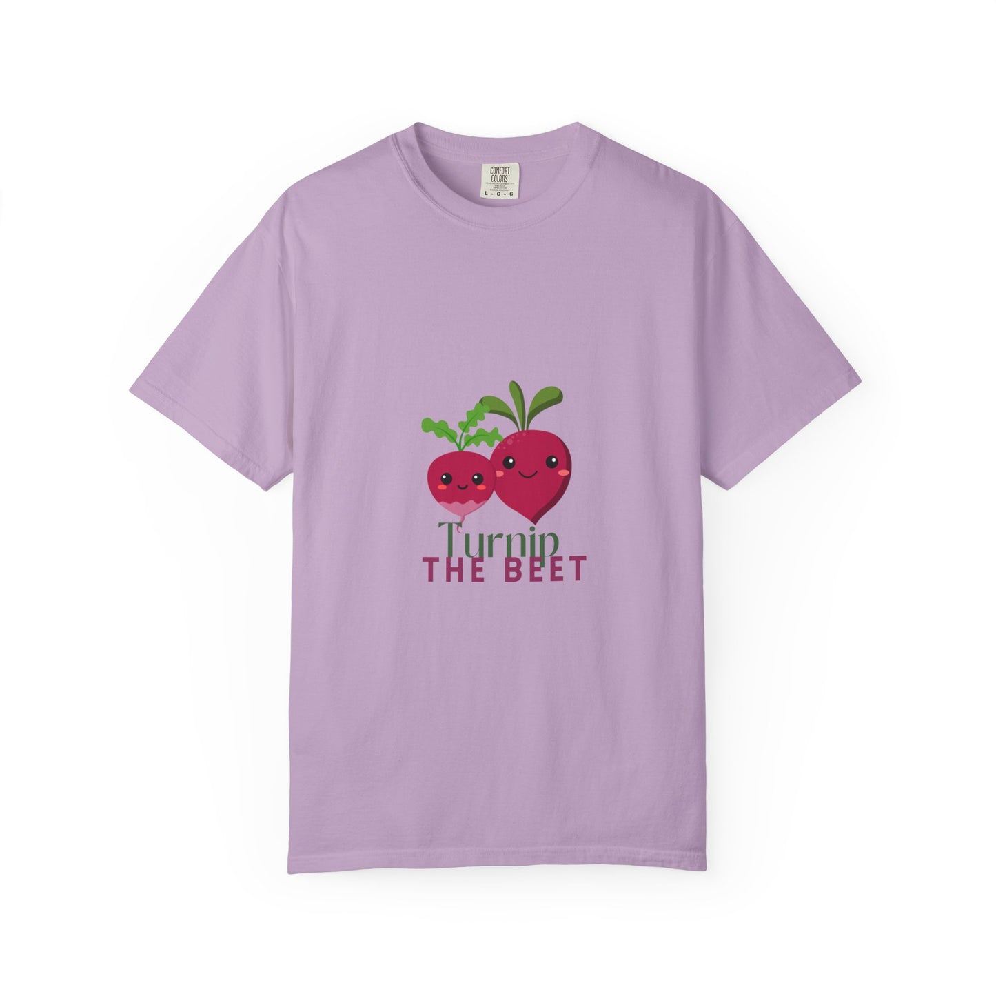 "Turnip the Beet" Unisex Garment-Dyed T-Shirt – Cute Veggie Dance Pun Graphic Tee – Funny Foodie Shirt for Dancers & Music Lovers