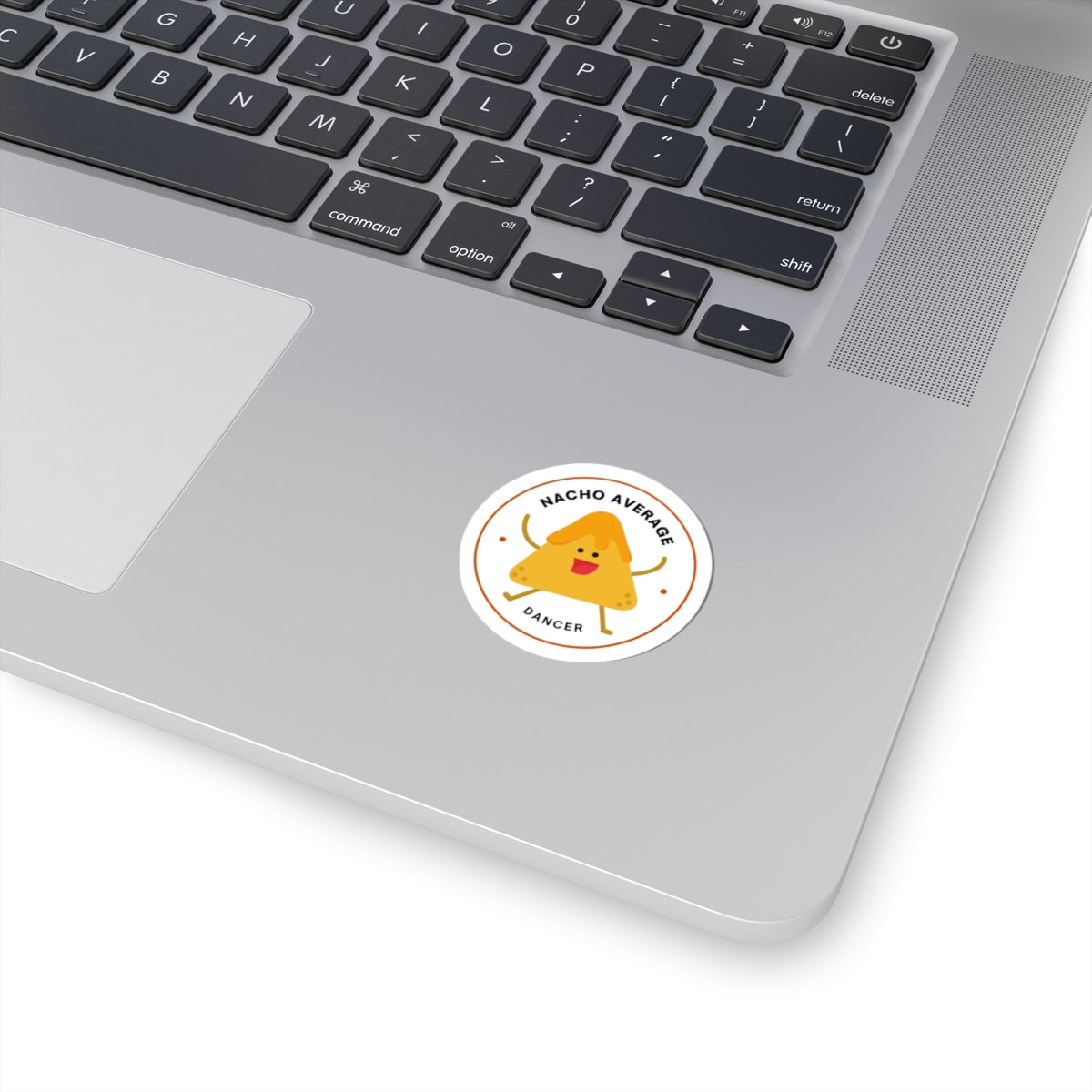 "Nacho Average Dancer" Kiss-Cut Sticker – Cute Nacho Dance Graphic – Fun Dance-Themed Vinyl Sticker for Laptops, Journals & Water Bottles