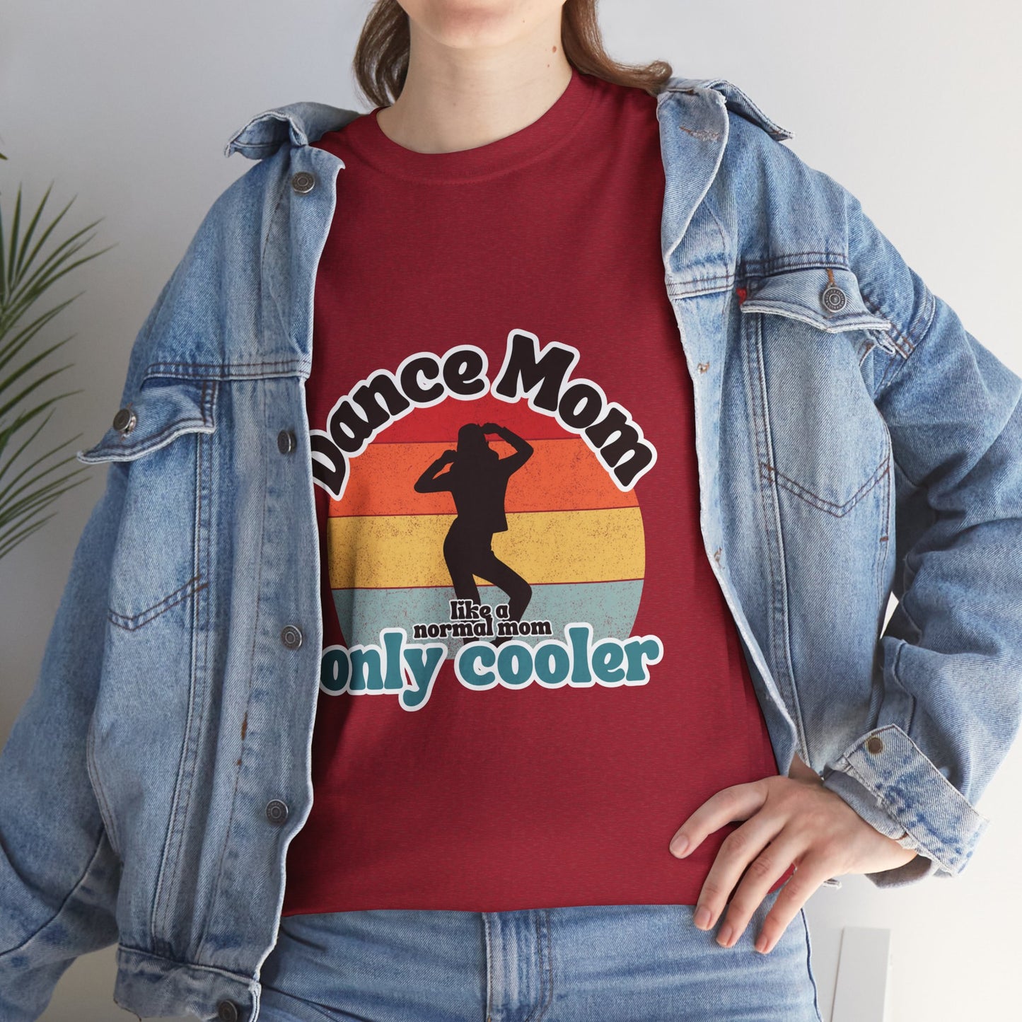 "Dance Mom" T-Shirt – Funny Retro Graphic Tee for Cool Moms | Unisex Heavy Cotton Tee
