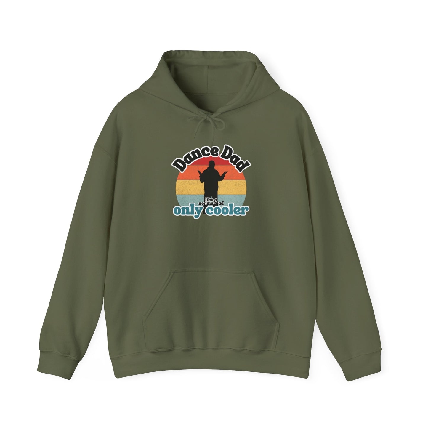 Dance Dad Retro Hoodie – Funny Unisex Heavy Blend™ Hooded Sweatshirt for Cool Dance Dads