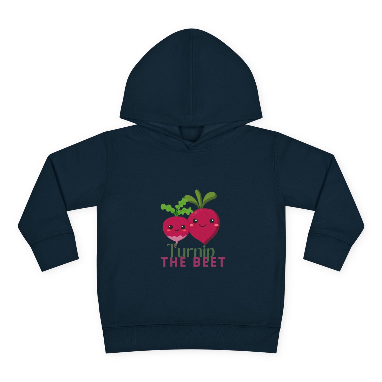 "Turnip the Beet "Toddler Pullover Hoodie – Cute Vegetable Dance Pun Graphic Fleece Sweatshirt for Kids