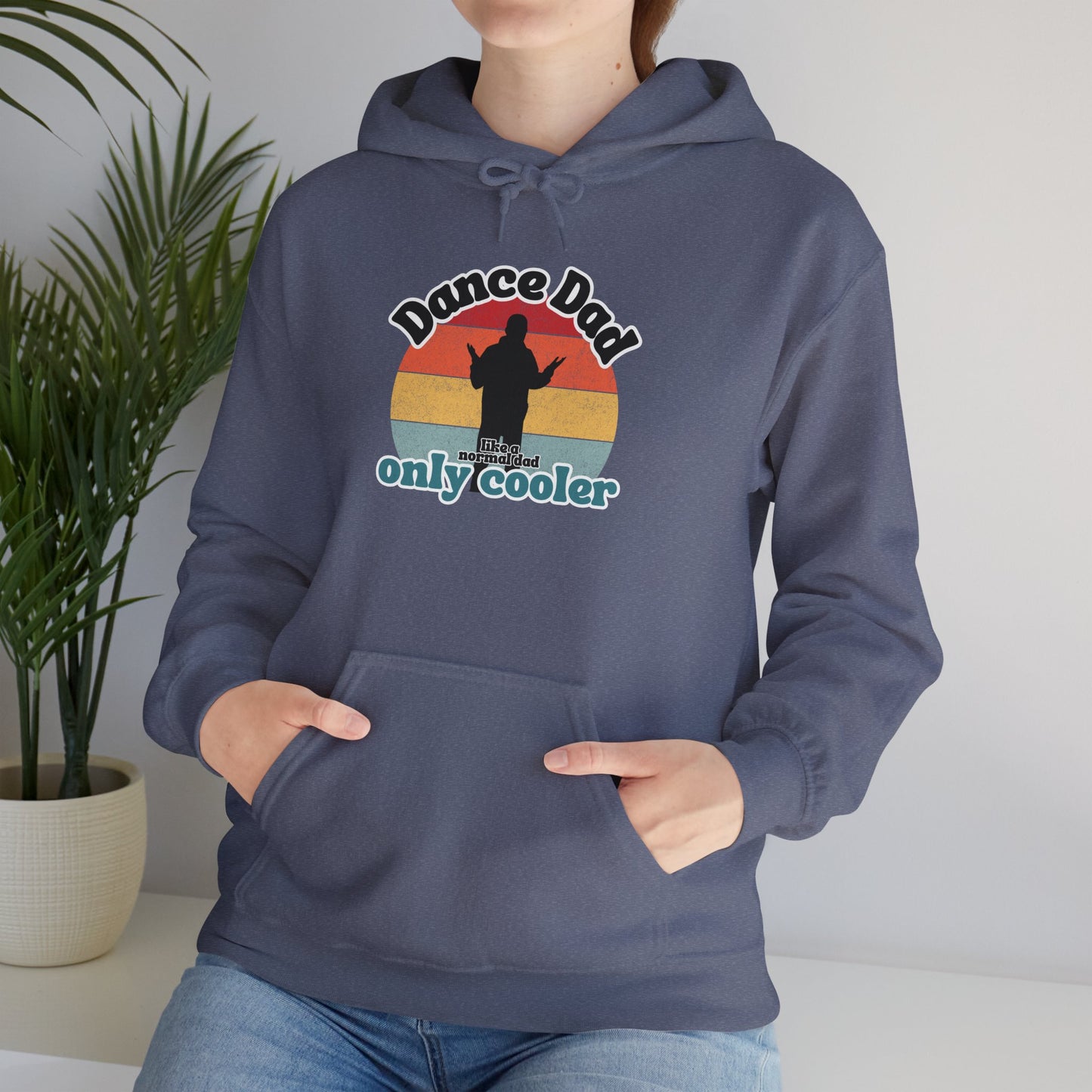 Dance Dad Retro Hoodie – Funny Unisex Heavy Blend™ Hooded Sweatshirt for Cool Dance Dads