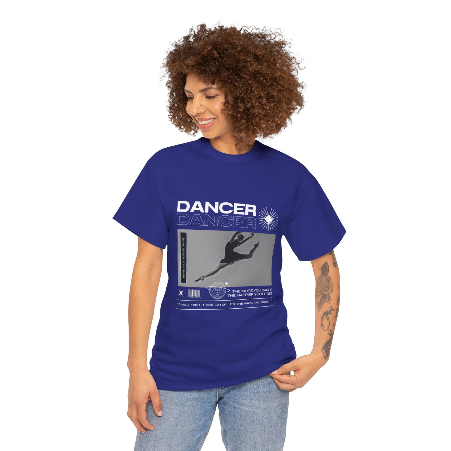 “Dancer” Mottos Streetwear Tee – Unisex Heavy Cotton Dance T-Shirt with Bold Graphic